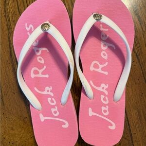 Jack Rogers Pink Flip Flops size 5